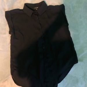 black see through blouse